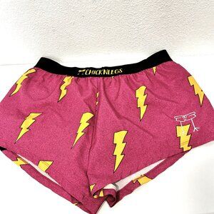 ChicknLegs Lightning Print Pull-On Running Shorts Lined MultiColor Womens Small